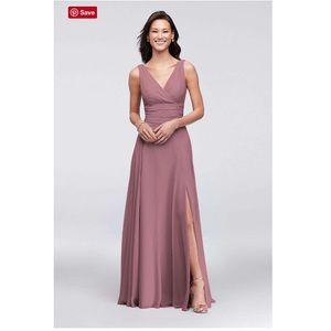 Surpluses Tank Long Chiffon Bridesmaid Dress